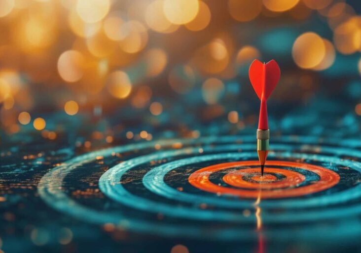 Business Growth and Success Achievement Concept Scene: Photographic Style: target Corporate Success Story Photography Description: This conceptual scene visually communicates the principles of the PDCA (Plan, Do, Check, Act) cycle, emphasizing business growth, development leadership, and customer target group success. The setting is a dynamic corporate environment, blending elements of strategy planning, team collaboration, and customer engagement. The color palette combines professional blues, vibrant greens, and warm gold tones. --ar 16:8 --style raw --v 6 Job ID: 782da400-d244-4429-9285-dc97b99bad96